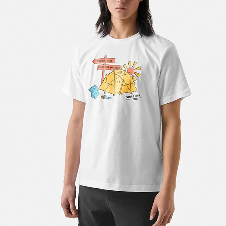 THE NORTH FACE Summer Outdoor Exploration SS23 T Shirt Men's White-3