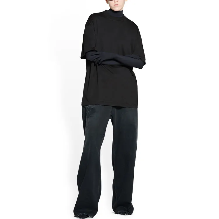 Balenciaga T Shirts Women's Black-2