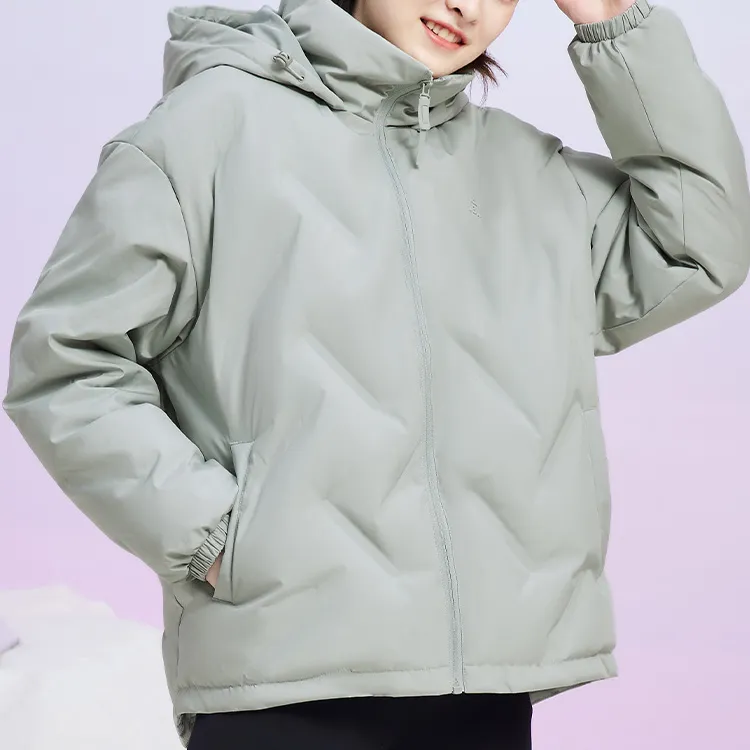 PEAK Down Jacket Women's Light Gray Green-3