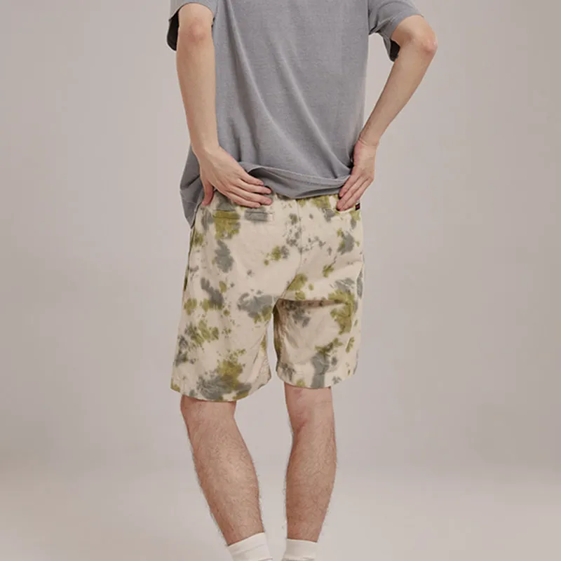 Gramicci Casual Shorts Men BEIGE/Ecru Tie Dye-2