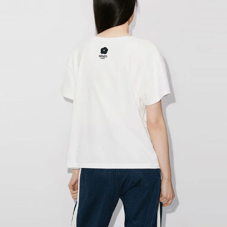 KENZO Elephant-Embroidered Crewneck T-Shirt-3