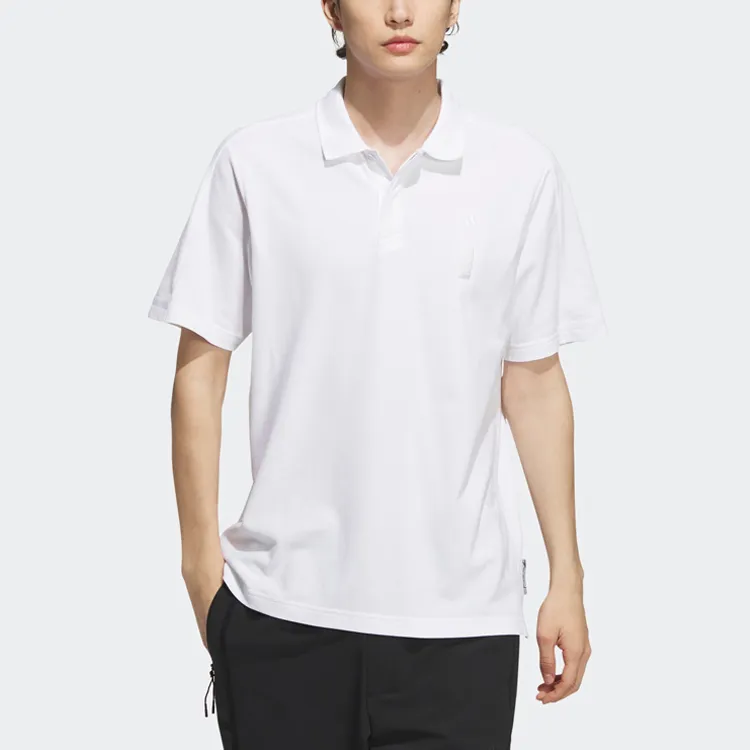 Adidas Polo Shirts Men White-2