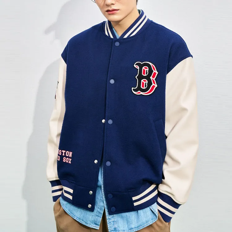 MLB Baseball Jerseys Unisex Navy Blue-3