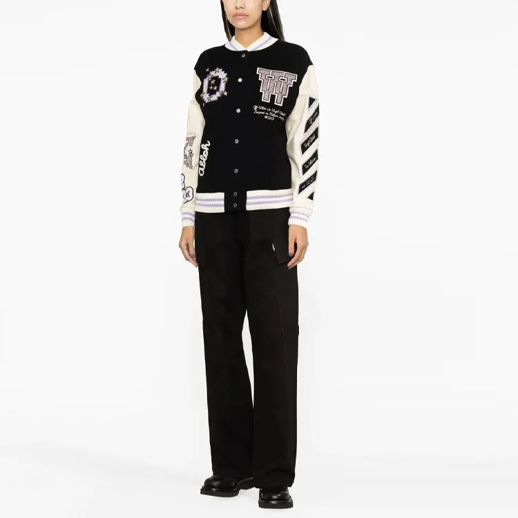 OFF WHITE Button Detailed Long Sleeved Jacket-2