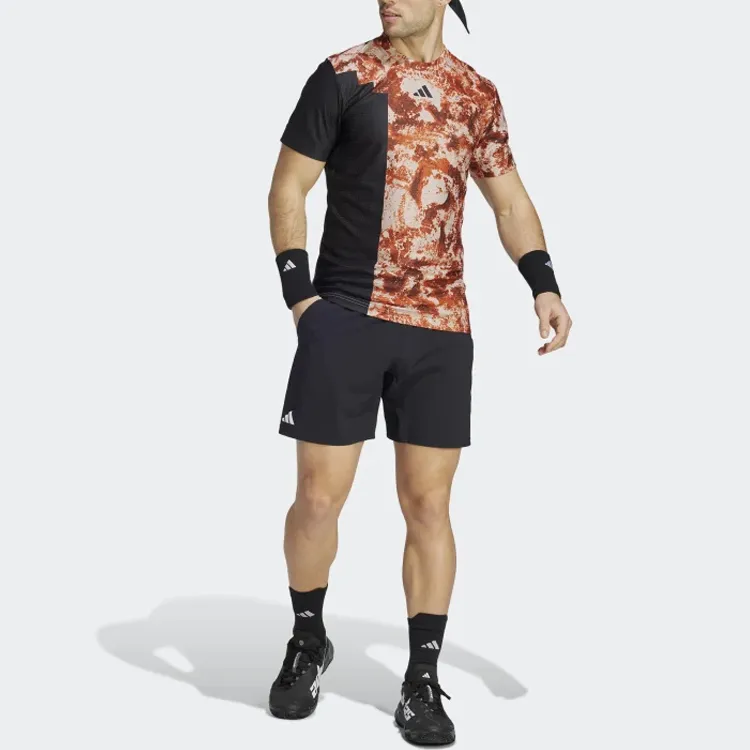 Adidas SS23 French Open Series T-Shirts Men Black-4