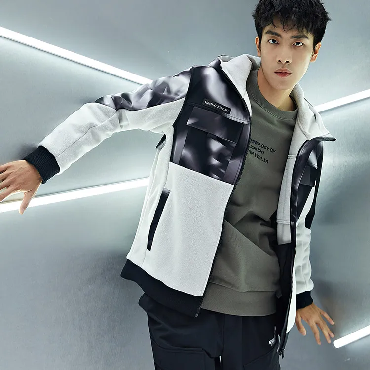 Kappa Colorblock Hooded Puffer Jacket Men's-13