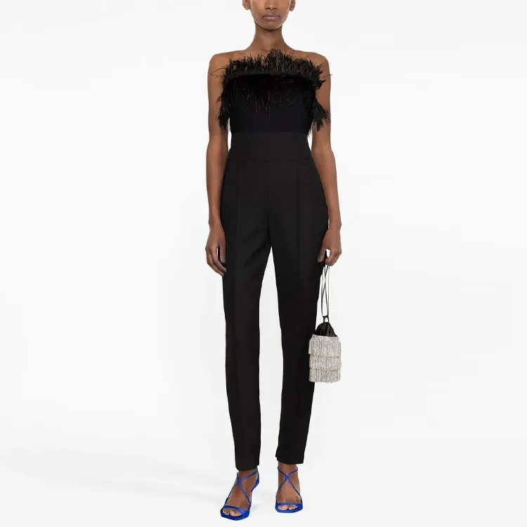 Alexandre Vauthier Knitted Sweatpants Women's Black-1