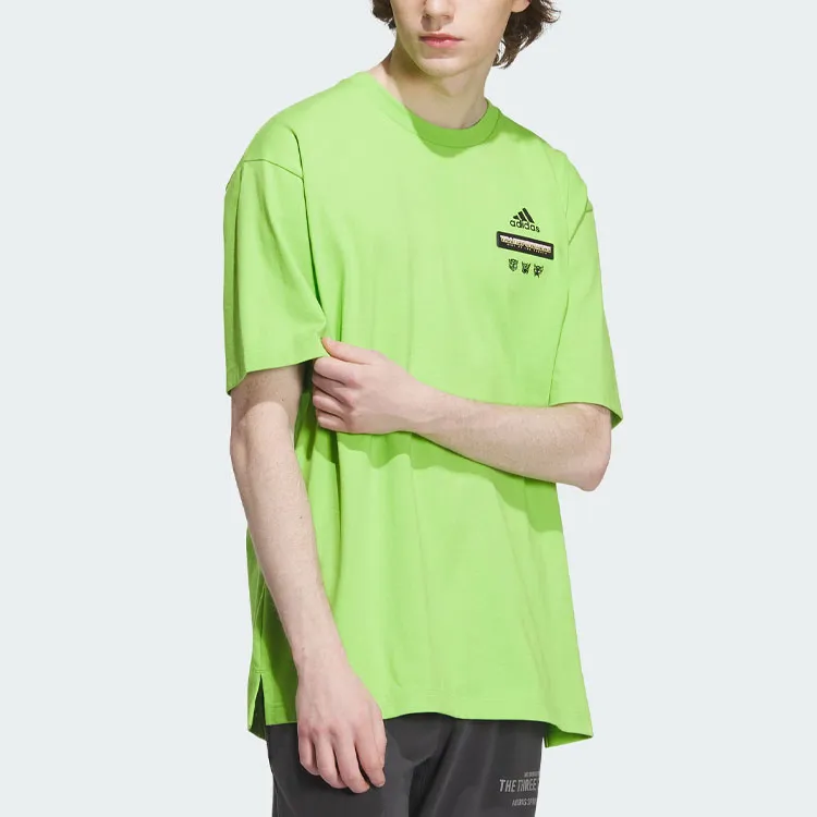 Adidas T Shirt Men's Semi Neon Green-1