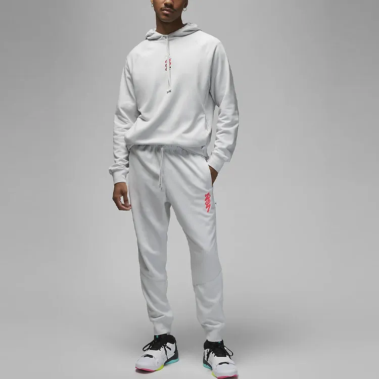 JORDAN Zion Dri FIT | Knitted Sweatpants Men Light Gray-2
