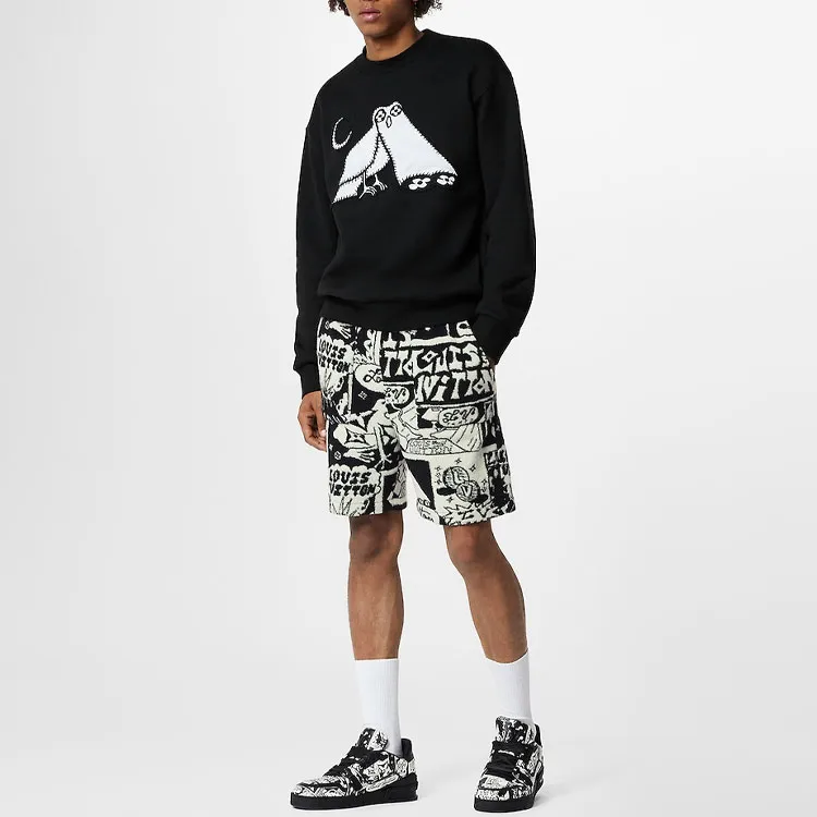 LOUIS VUITTON Casual Shorts Men's Black-3