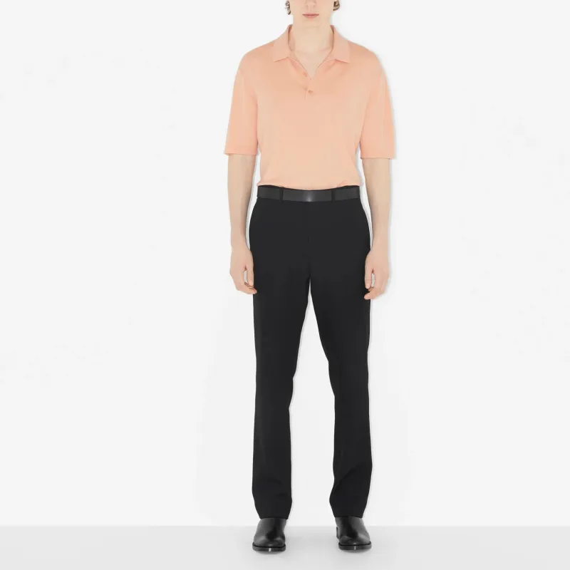 Burberry SS23 Polo Shirt Men's Peach Pink-1