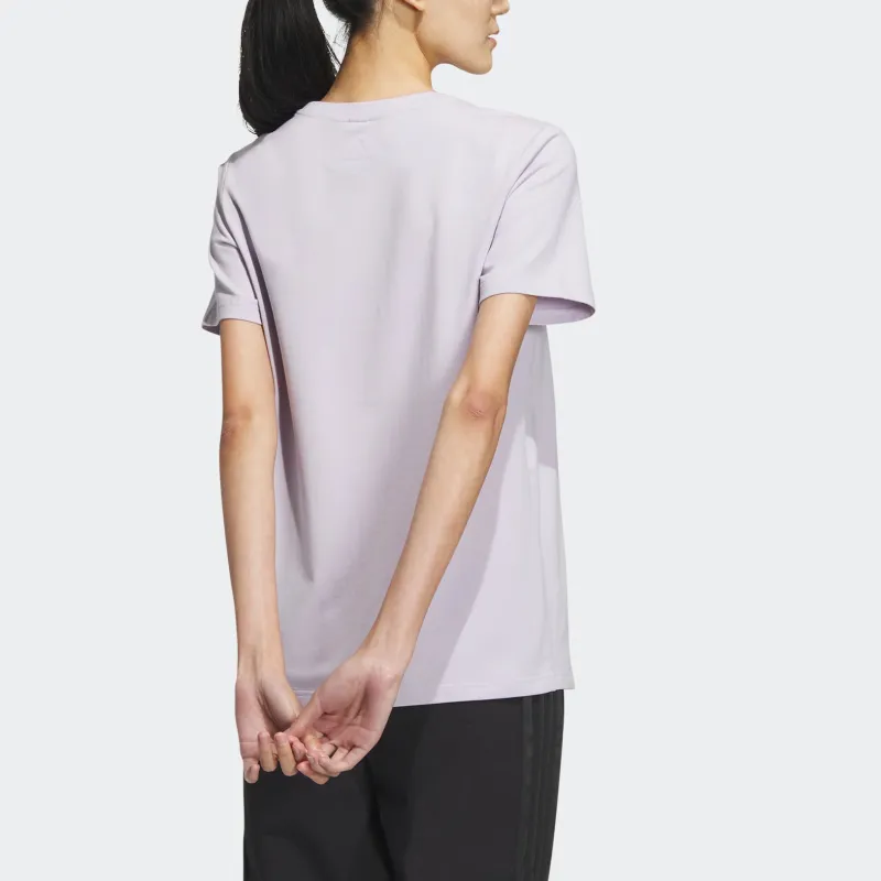 Adidas T Shirt Women's Light Purple-2