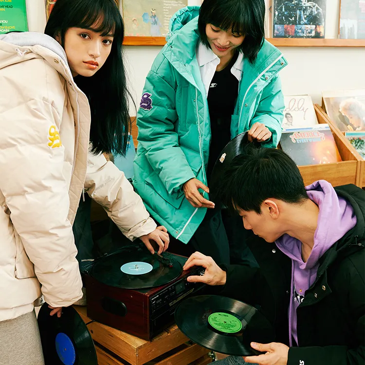 STARTER Down Jacket Unisex Green-3