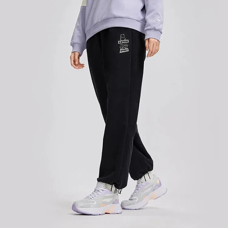 LiNing x Disney Knitted Sports Pants Women's Black-4