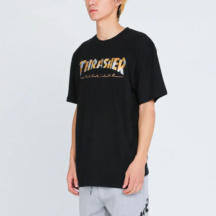 Thrasher T Shirt Japan Version Unisex Navy Blue-2