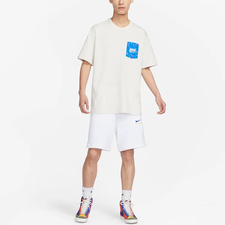 Nike T Shirt Men's Phantom Gray White-2
