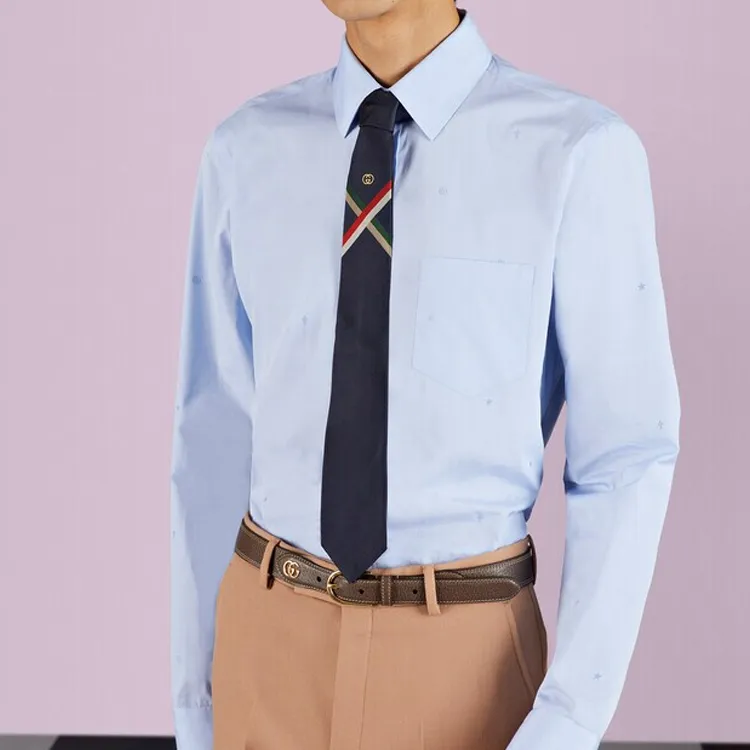 GUCCI Ties Men Dark Blue-1
