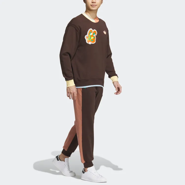 Melting Sadness X Adidas Originals Melting Sadness Sweatshirts Unisex Dark Brown-3
