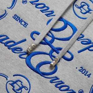 panelled zip-front hoodie Grey