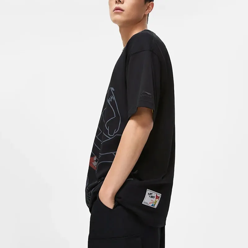 LiNing Disney T Shirt Men's Black-4