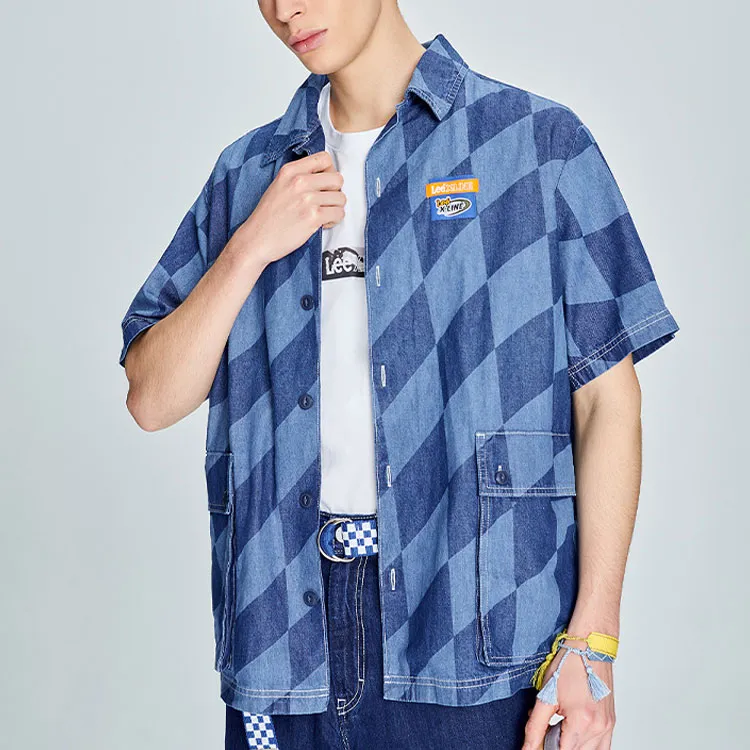 Lee Xline Shirts Men Blue-2