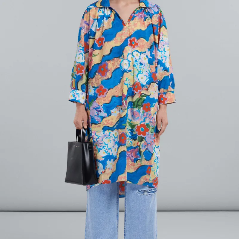 MARNI Museo Logo Printed Tote Bag-5