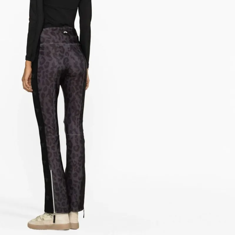 JETSET Ski Pants Women's Leopard Print & Black-2