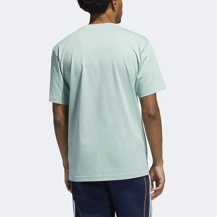 Adidas Originals T Shirt Men's Gray Green-3