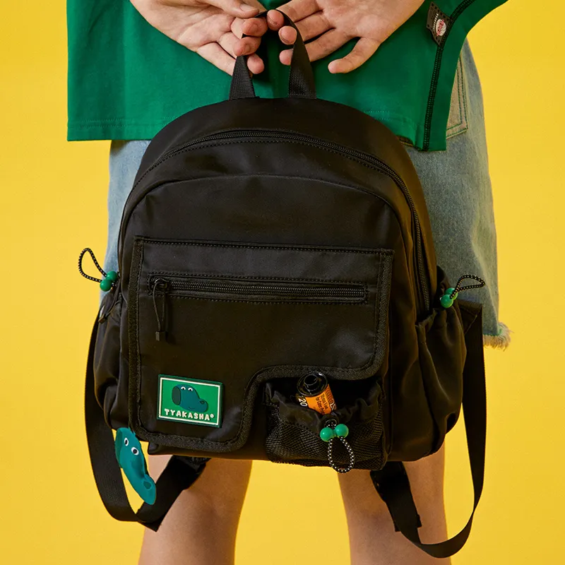 TYAKASHA Polyamide Backpack Regular Men's Black-2