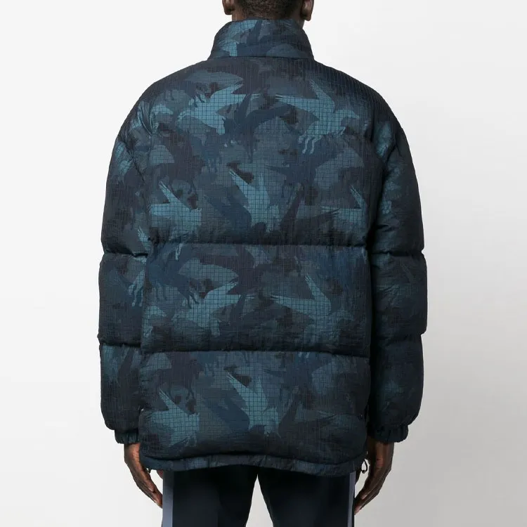 ETRO Camouflage Printed High Neck Padded Jacket-2