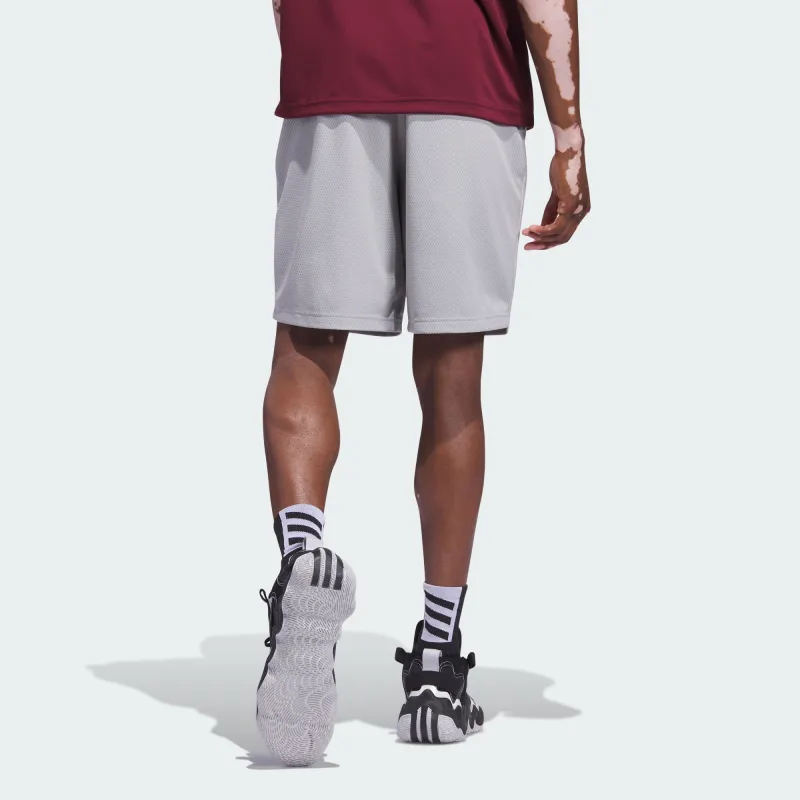 Adidas Basketball Shorts Men Metallic Gray-2