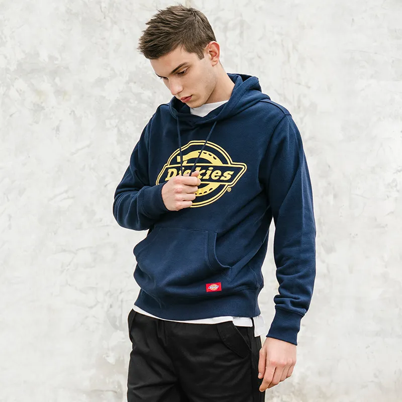 Dickies Hooded Regular Sweatshirt Men's Dark Navy Blue-2