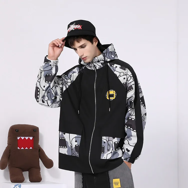 GENANX Loose Fit Jacket Unisex Black-3