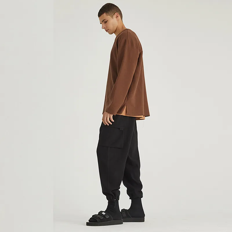 DECESOLO Knitted Sweatpants Men-3