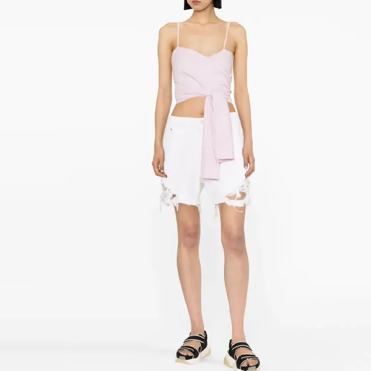 Stella McCartney Distressed Denim Shorts-1