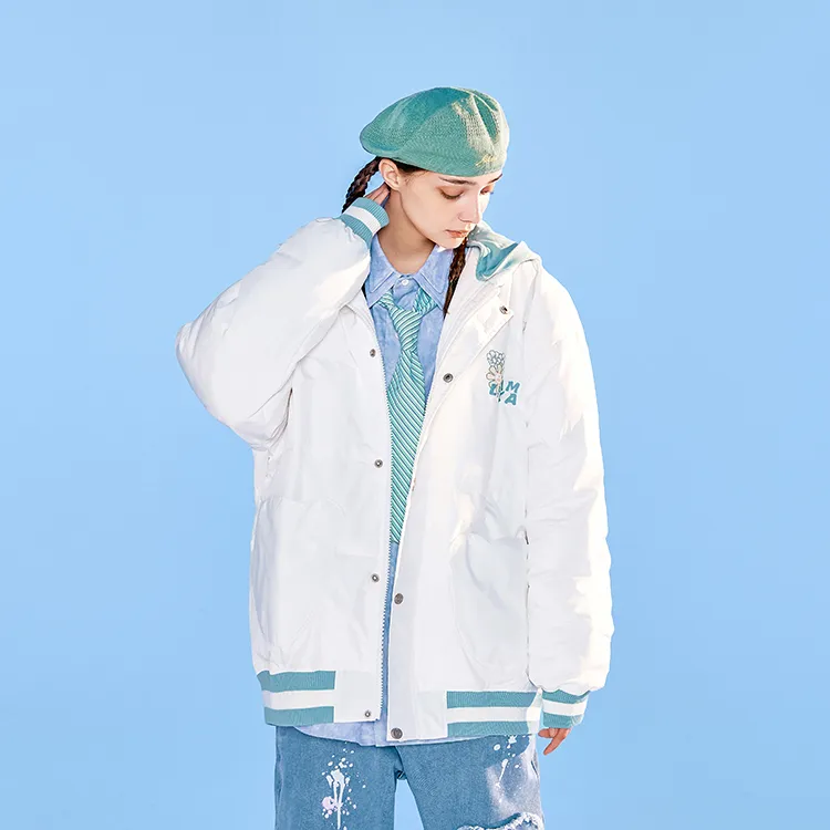 LAMLICKA Puffer Jackets Unisex White-2
