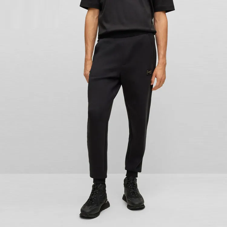 HUGO BOSS FW22 Knitted Sweatpants Men's Black-3