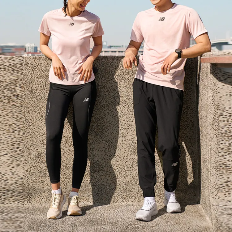 New Balance T Shirts Men Pink-2