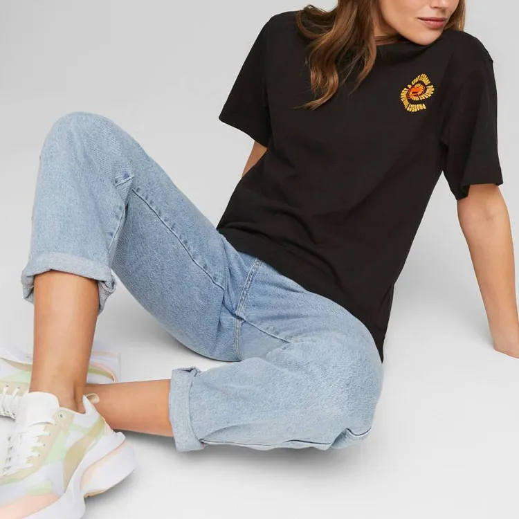 PUMA T Shirts Women's Black-2
