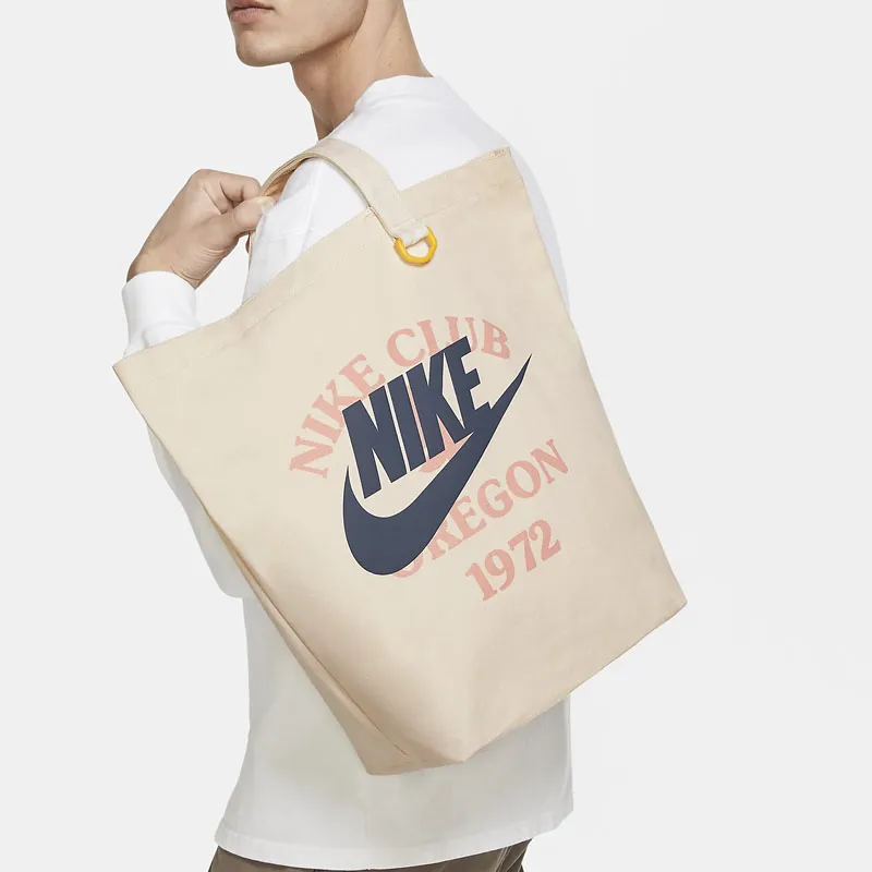 Nike Fabric Shoulder Bag Unisex Ecru-3