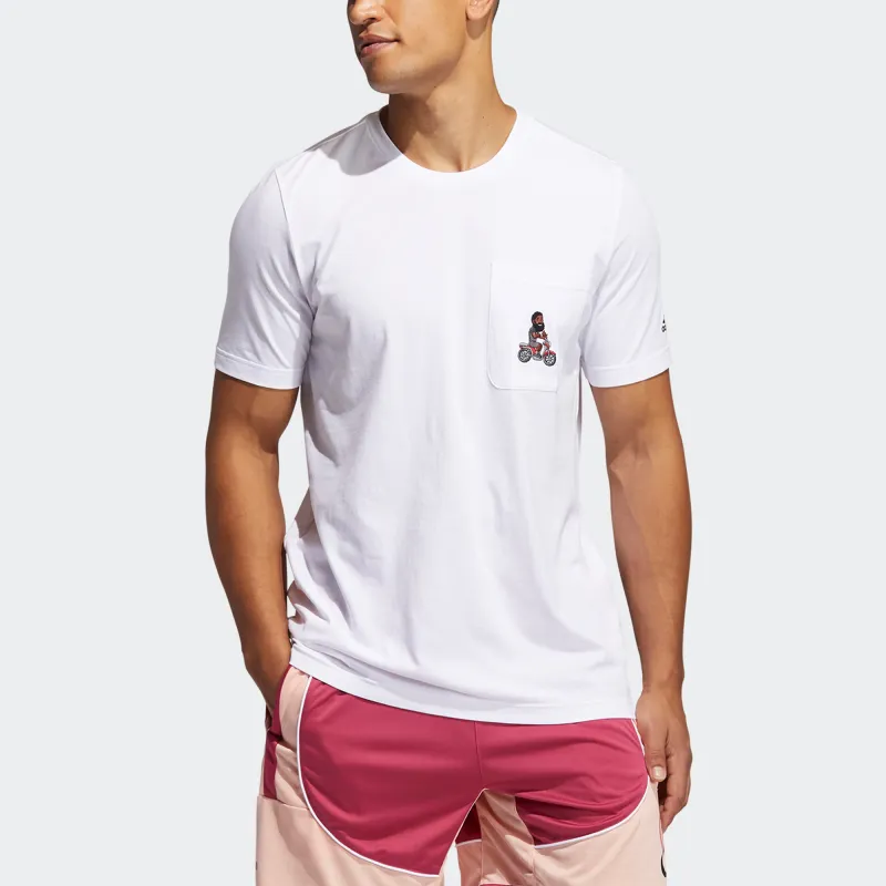 Adidas T Shirts Men White-1