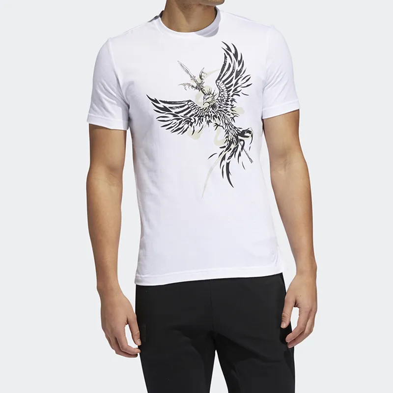Adidas T Shirts Men White-2