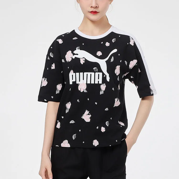 PUMA Raglan Sleeve T Shirt Women's Black-3