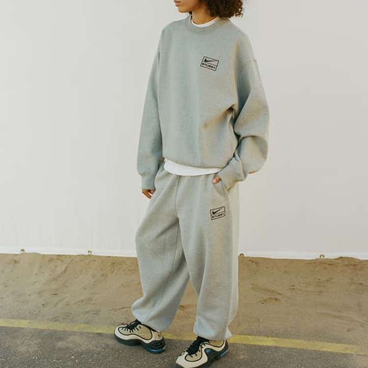 Nike★Nike x Stussy Washed Fleece Pants Grey★送料・関税込★ Nike X Stussy Fleece Sweatpants Grey - POIZON