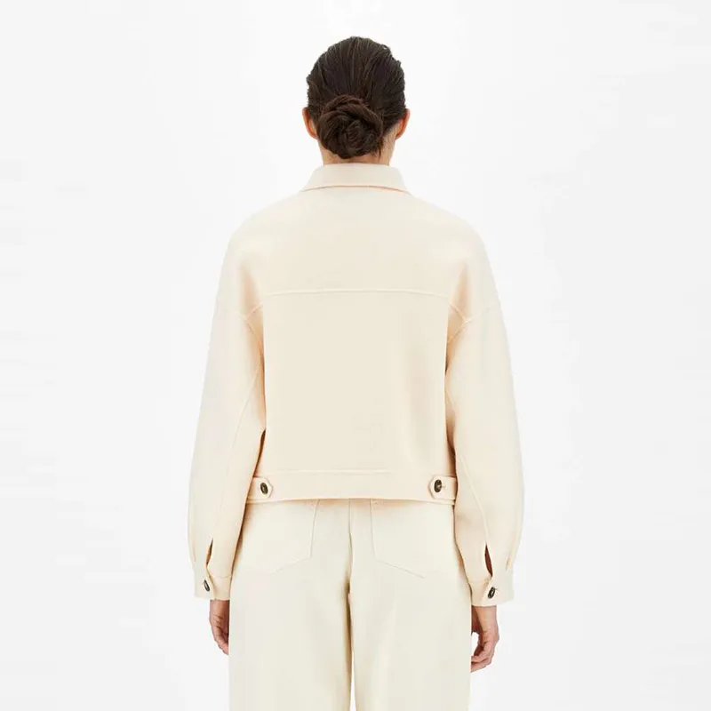 WEEKEND MaxMara Cropped Coats Women's Ecru-3