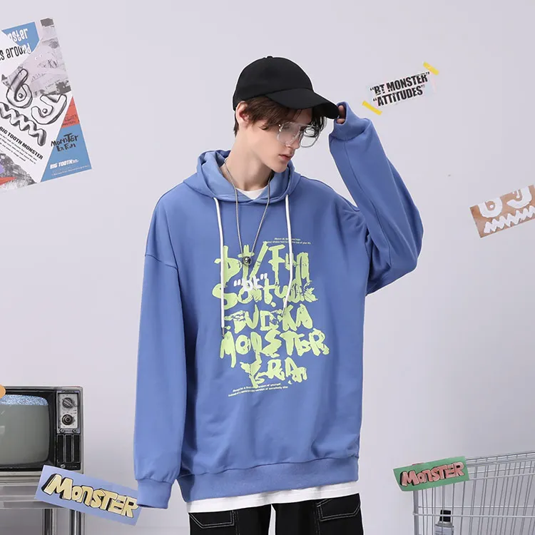 Bt Hooded Loose Fit Sweatshirt Unisex-3