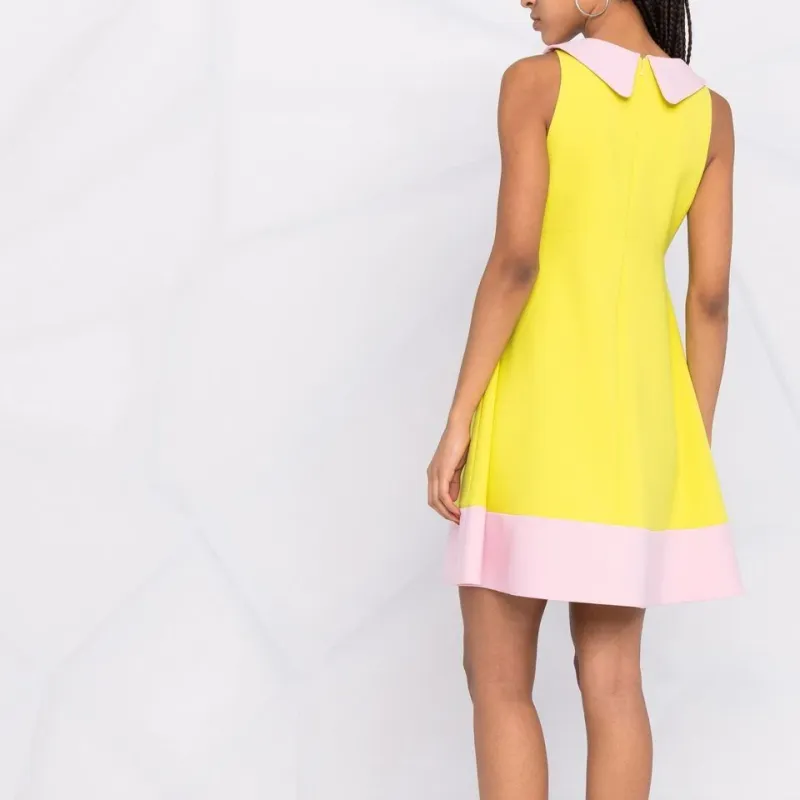MOSCHINO Sleeveless Dresses Women's Yellow-2