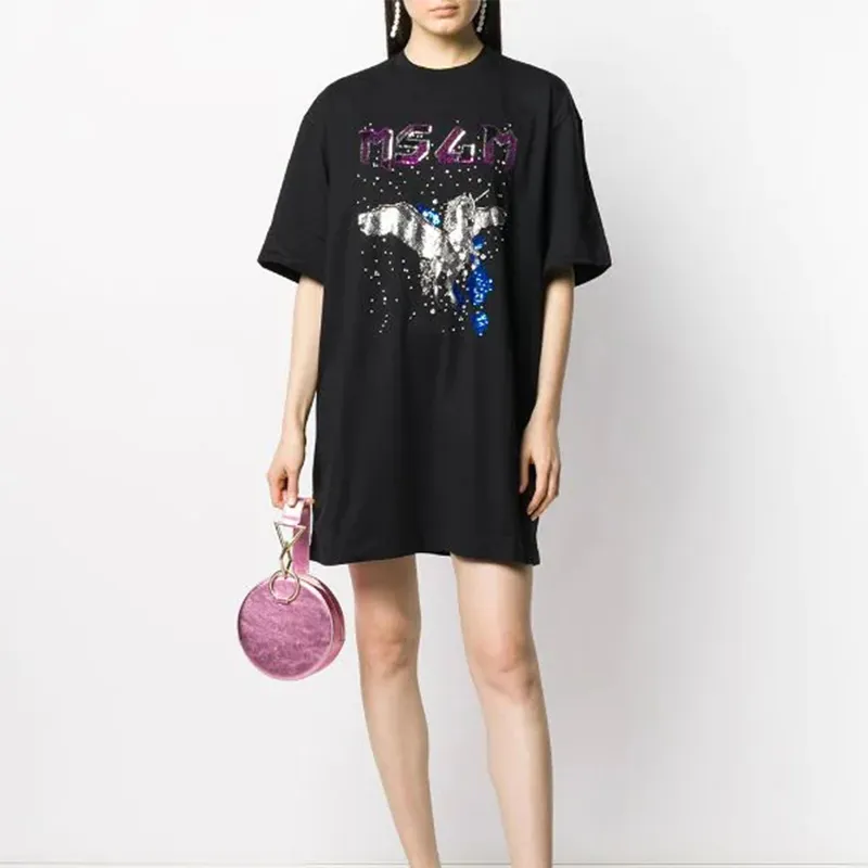 MSGM T Shirts Women's Black-1