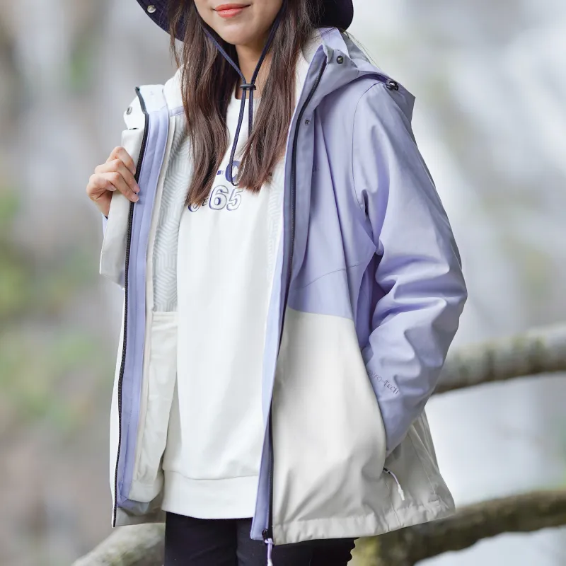 CAMEL All weather Waterproof And Windproof To Keep Warm Windbreaker Jacket Women's-10