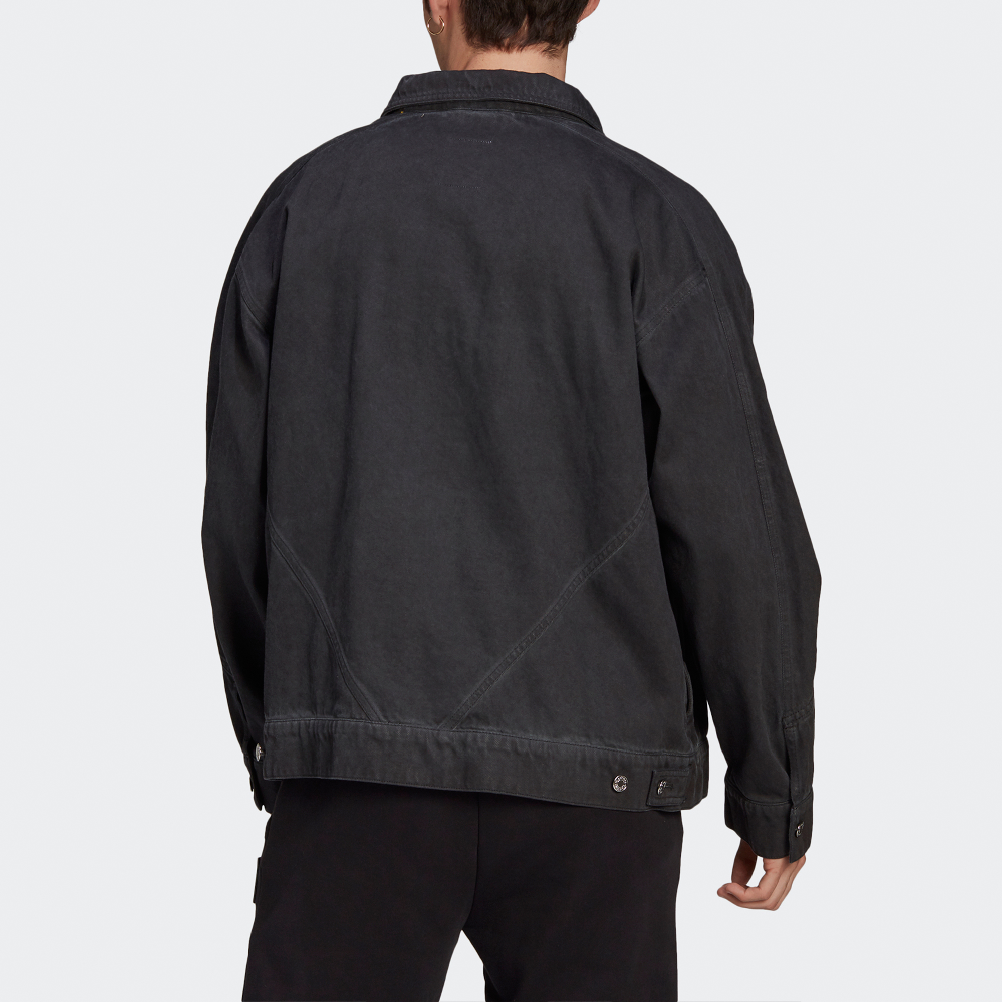 Adidas Originals FSHN Denim Jackets Men Black - POIZON